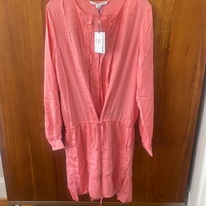 DVF Pink Summer Dress / Cover up (NWT)
